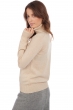 Cachemire Naturel pull femme col roule natural iki natural beige xl